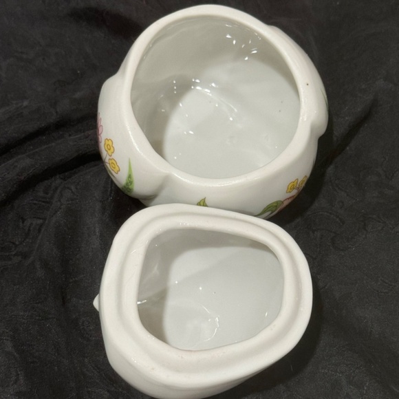 Vintage Mini Ceramic Floral Owl Trinket By Prestige - Picture 6 of 9